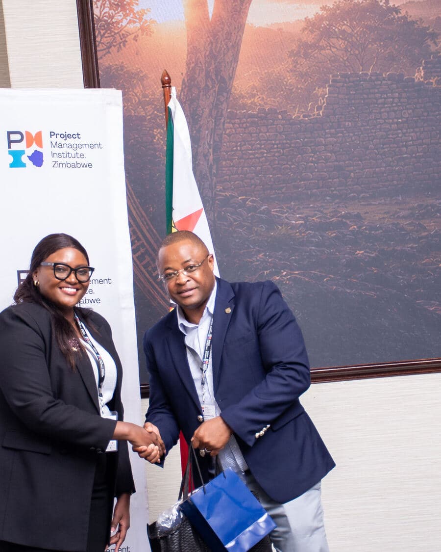 Miriro Munodawafa at a project management conference
