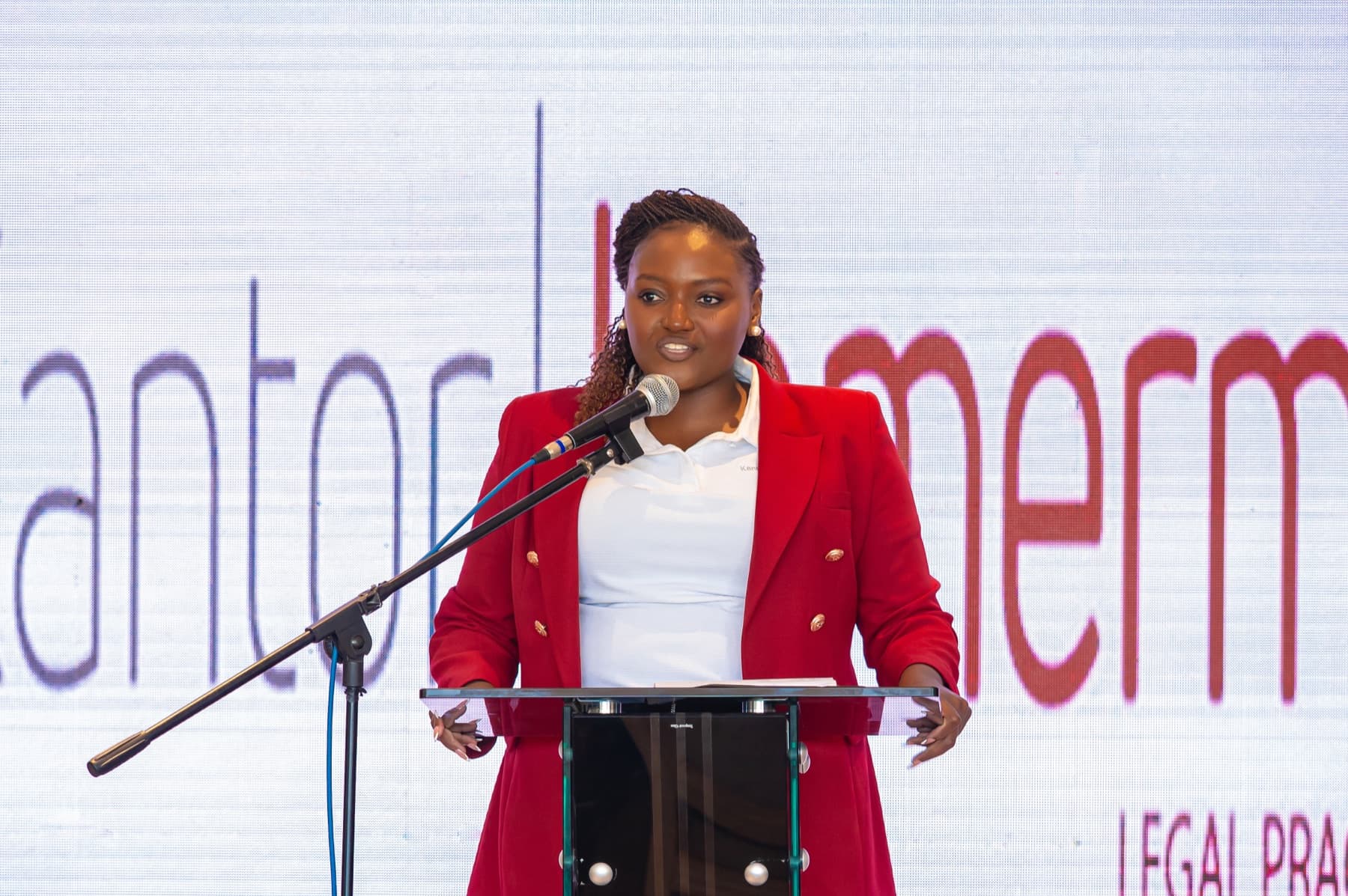 Miriro Munodawafa speaking at a conference
